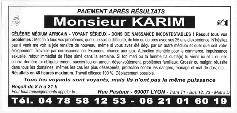 Monsieur KARIM, Lyon