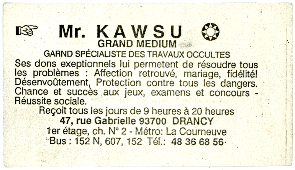 Monsieur KAWSU, Seine St Denis