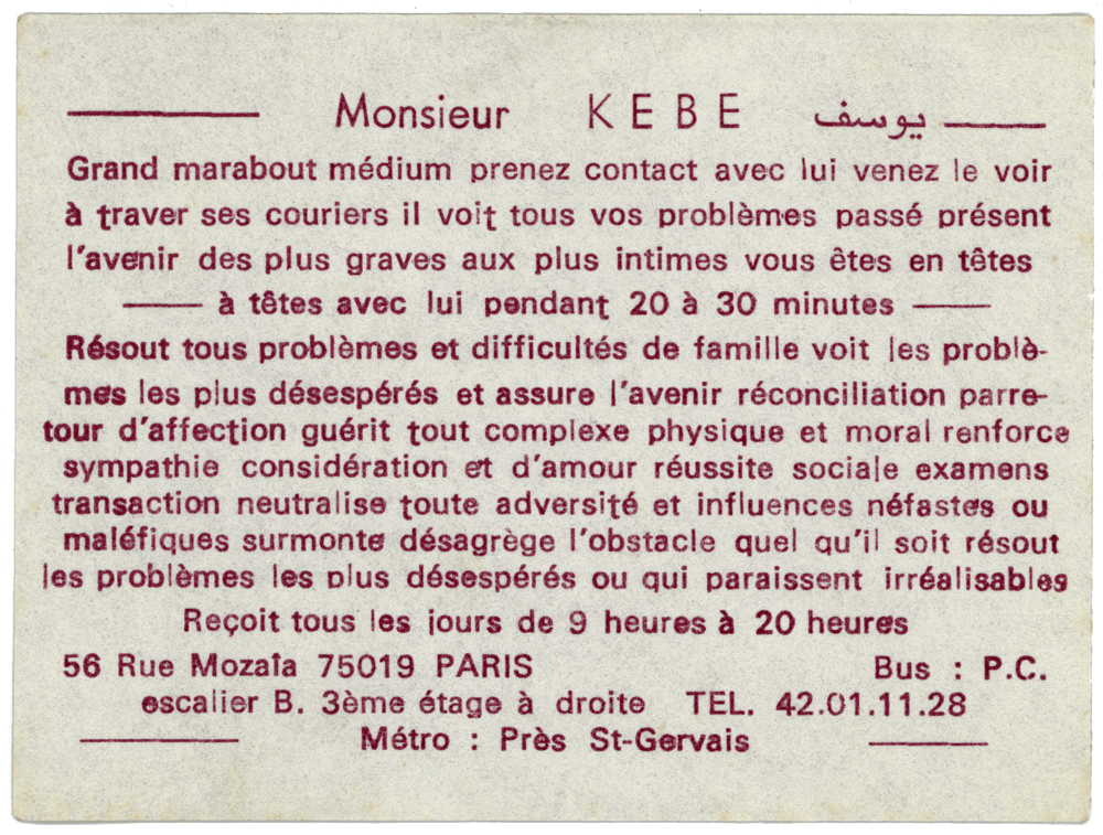 Monsieur KEBE, Paris