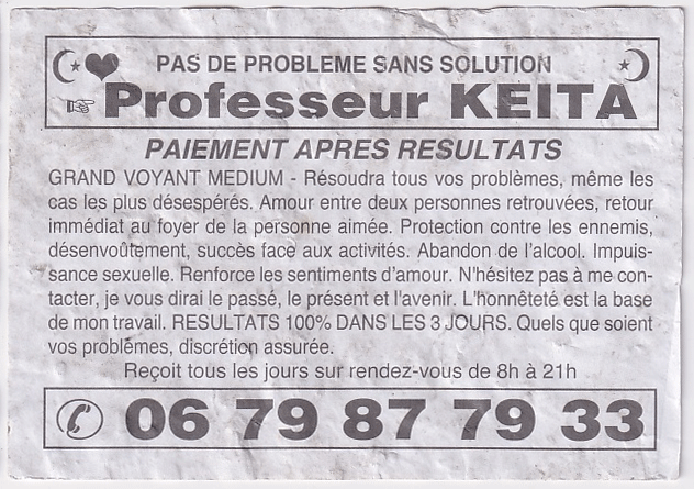 Professeur KEITA, Grenoble