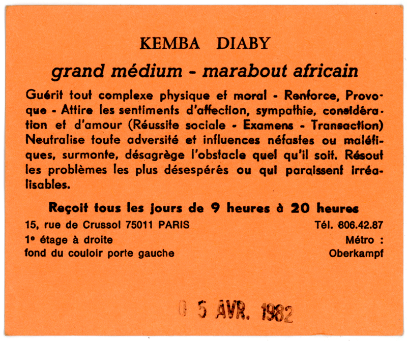  KEMBA DIABY, Paris