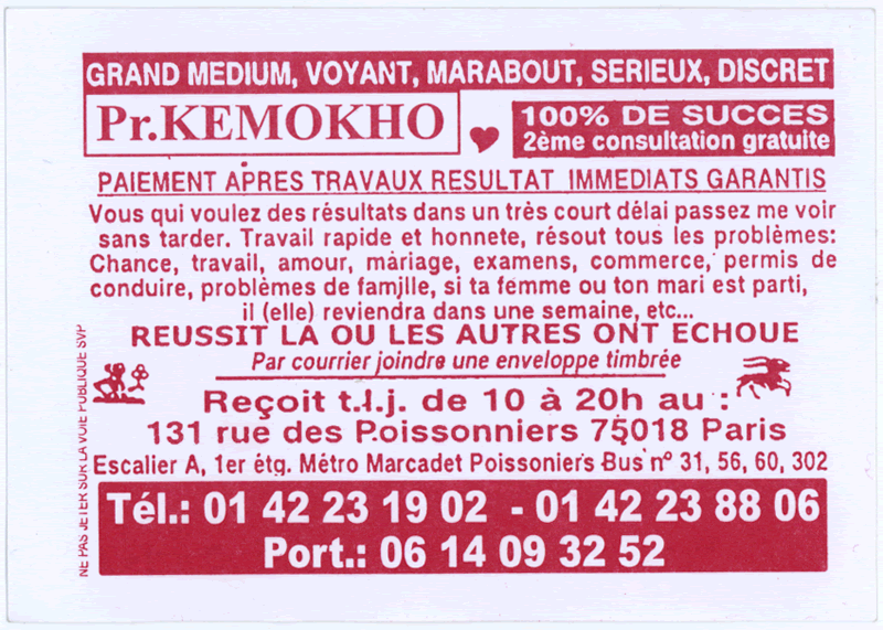 Professeur KEMOKHO, Paris