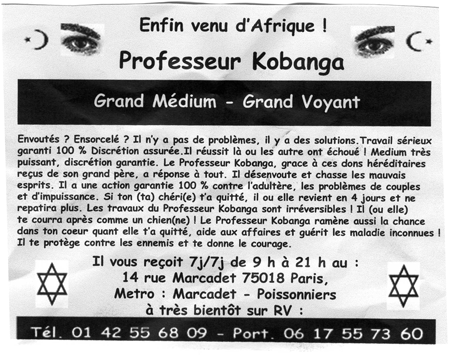 Professeur Kobanga, Paris