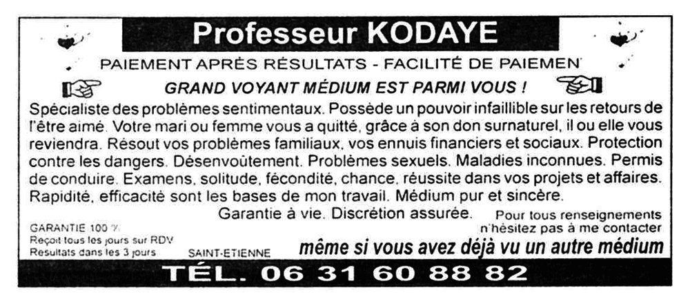 Professeur KODAYE, Saint-Etienne