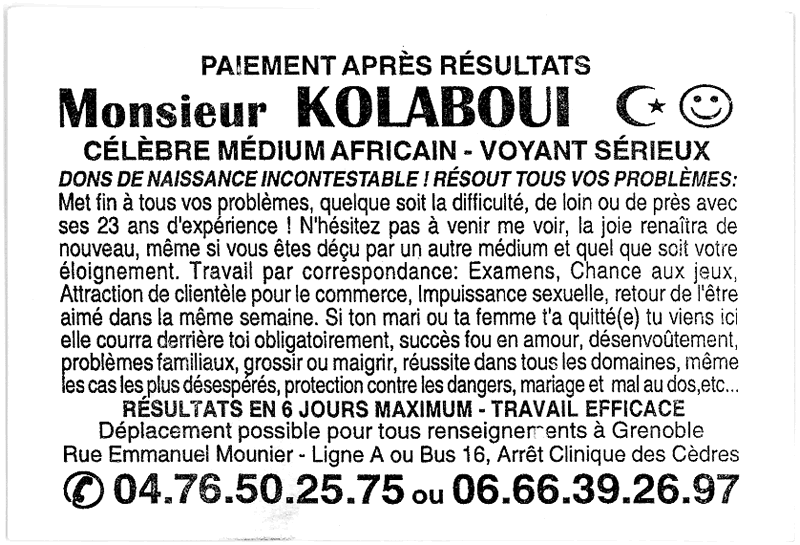 Monsieur KOLABOUI, Grenoble