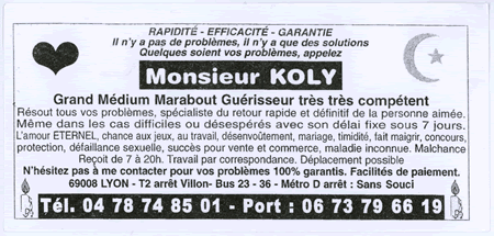Monsieur KOLY, Lyon