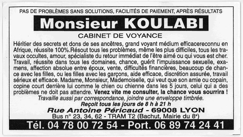 Monsieur KOULABI, Lyon