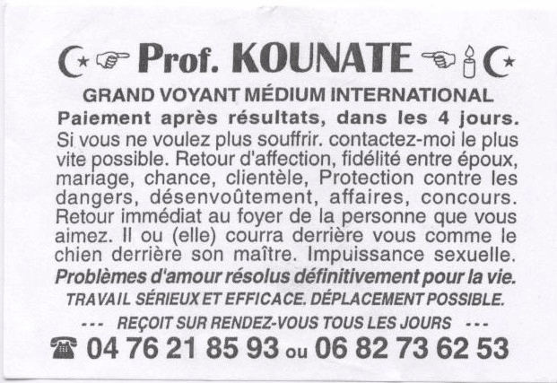 Cliquez pour voir la fiche détaillée de KOUNATE