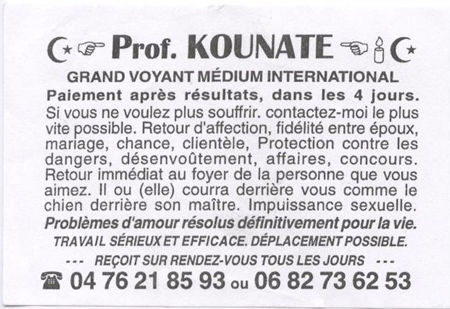 Cliquez pour voir la fiche dtaille de KOUNATE