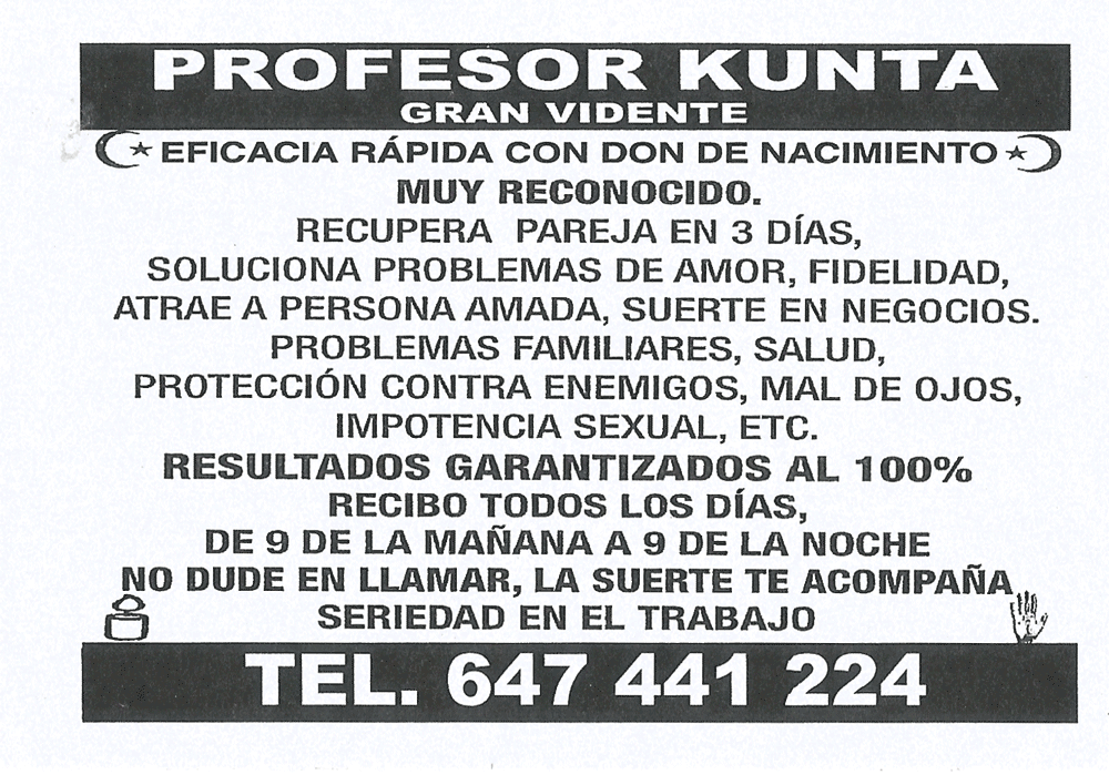 Professeur KUNTA, Espagne