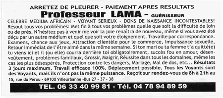 Professeur LAMA, Villeurbanne