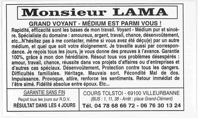 Cliquez pour voir la fiche dtaille de LAMA