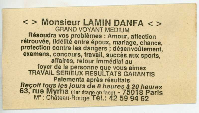 Cliquez pour voir la fiche détaillée de LAMIN DANFA