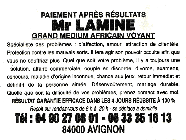 Cliquez pour voir la fiche dtaille de LAMINE