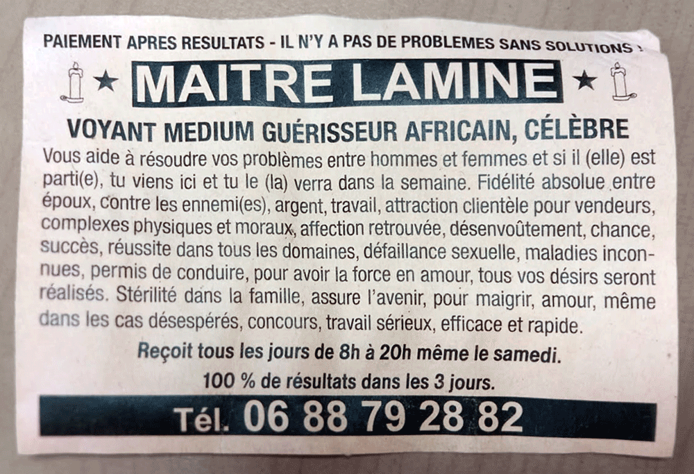 Maître LAMINE, Drôme