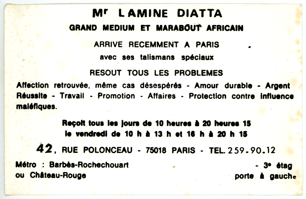 Monsieur LAMINE DIATTA, Paris