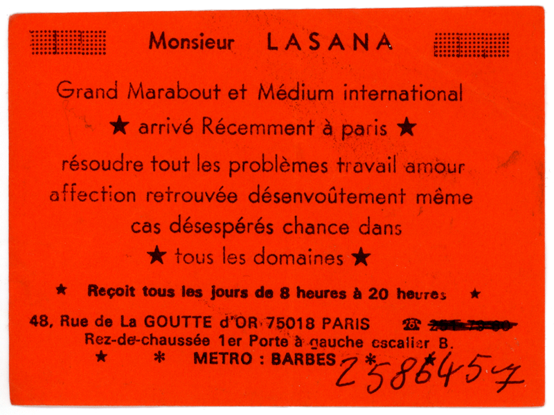Monsieur LASANA, Paris