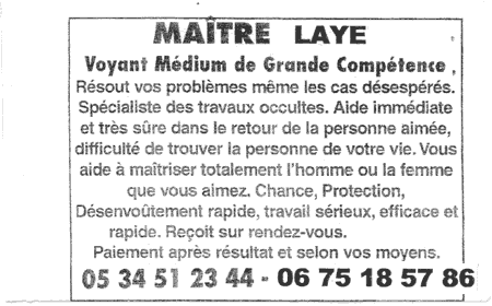 Cliquez pour voir la fiche dtaille de LAYE