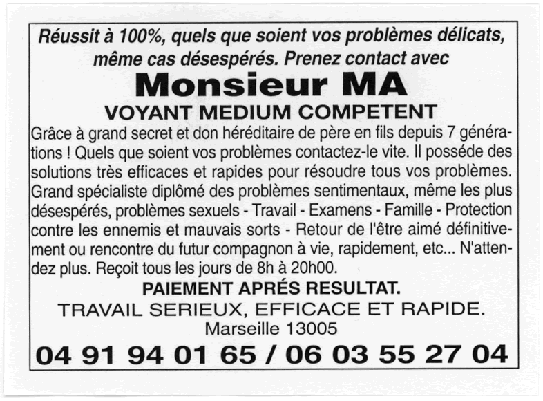 Monsieur MA, Marseille