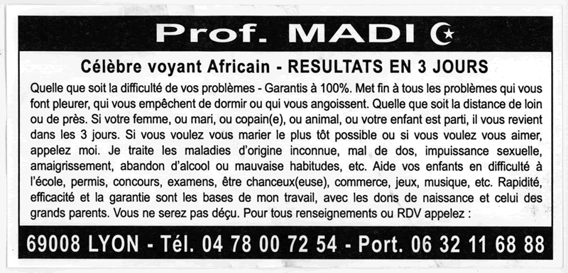 Professeur MADI, Lyon