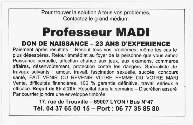 Cliquez pour voir la fiche dtaille de MADI