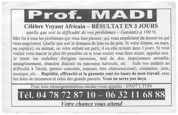 Professeur MADI, Lyon