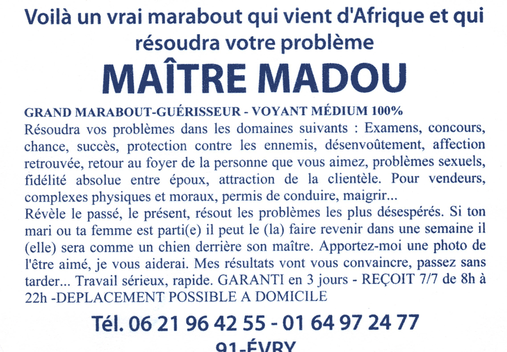 Matre MADOU, Essonne
