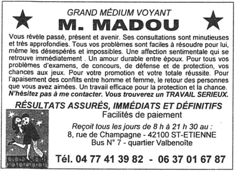 Cliquez pour voir la fiche détaillée de MADOU