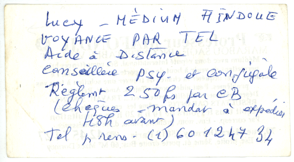 Professeur MAFONDJI, Paris