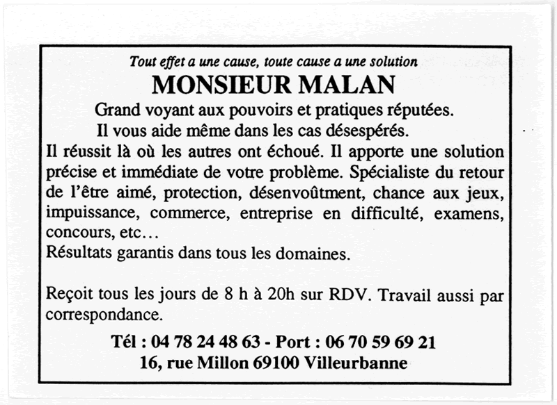 Cliquez pour voir la fiche dtaille de MALAN