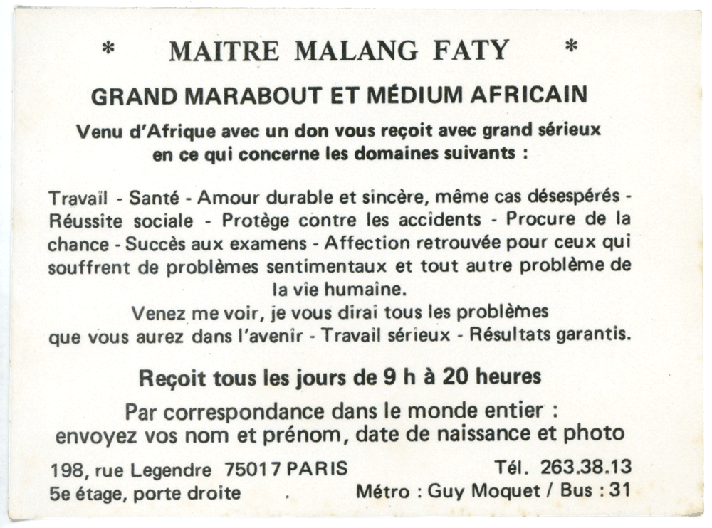 Cliquez pour voir la fiche détaillée de MALANG FATY