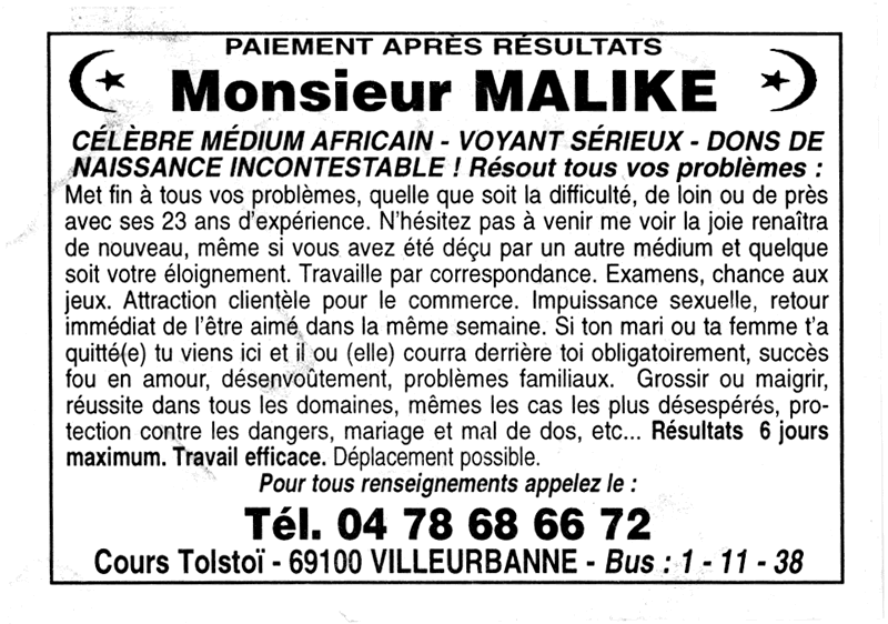 Cliquez pour voir la fiche dtaille de MALIKE