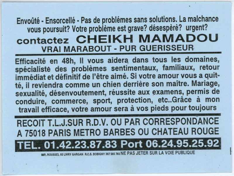 Cheikh MAMADOU, Paris