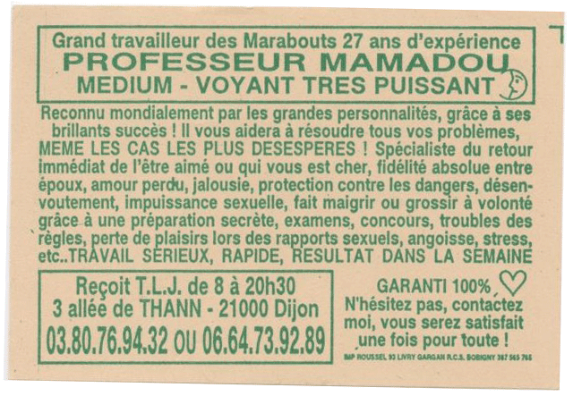 Professeur MAMADOU, Dijon