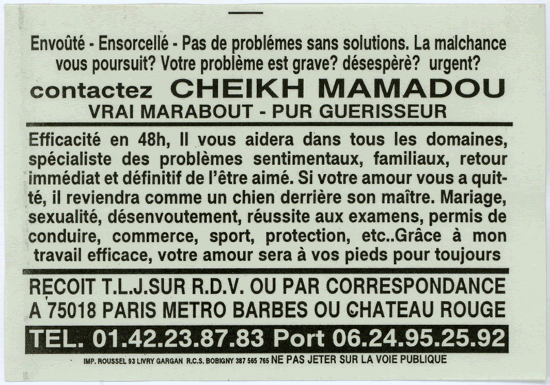 Cheikh MAMADOU, Paris