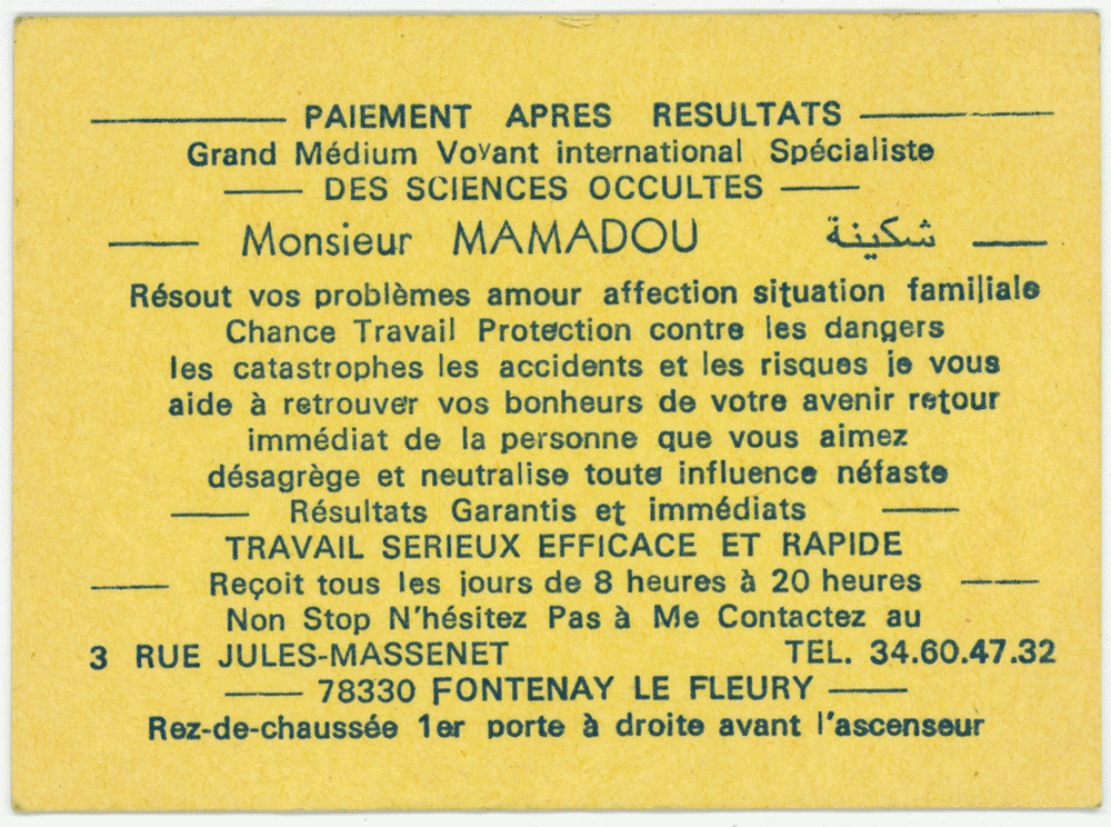 Monsieur MAMADOU, Yvelines