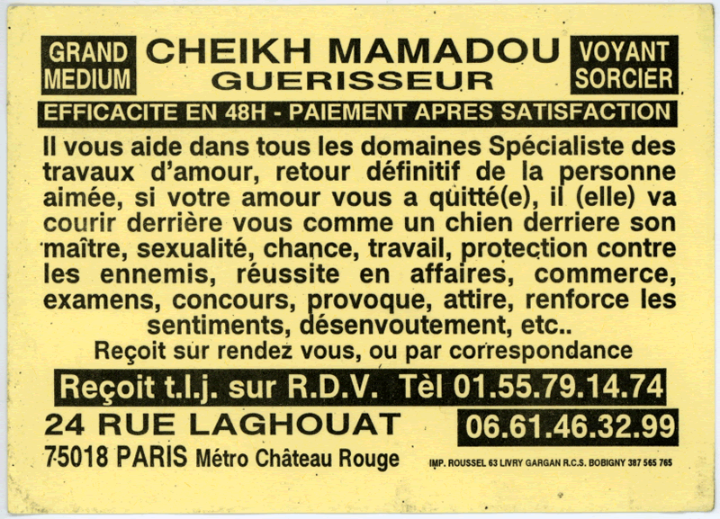 Cheikh MAMADOU, Paris