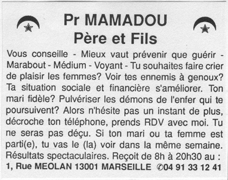 Cliquez pour voir la fiche dtaille de MAMADOU