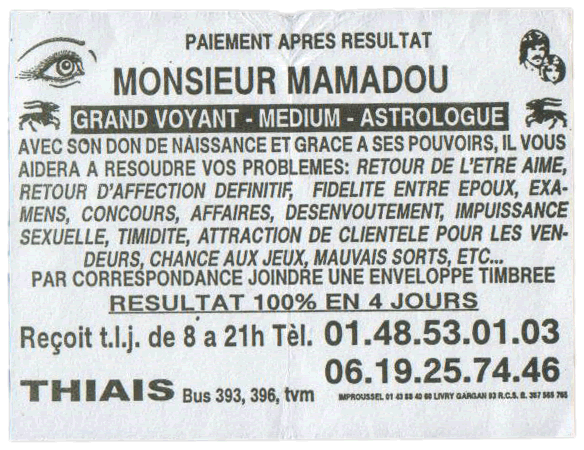Monsieur MAMADOU, Val de Marne