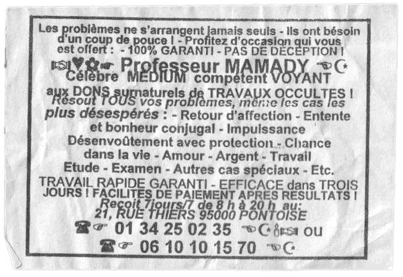 Cliquez pour voir la fiche dtaille de MAMADY