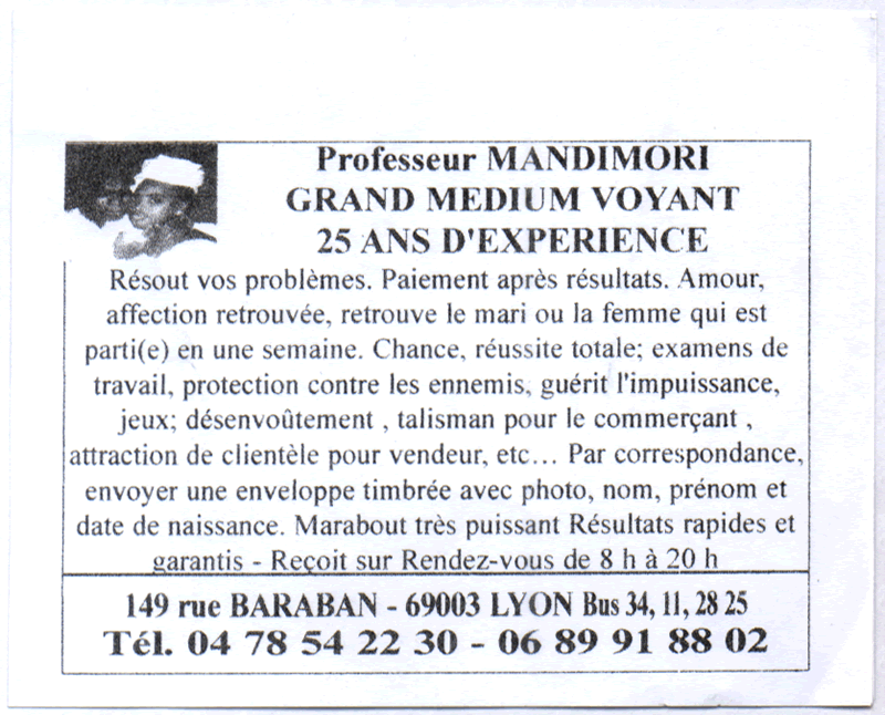 Professeur MANDIMORI, Lyon