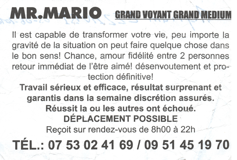 Cliquez pour voir la fiche dtaille de MARIO