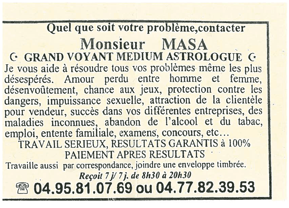 Cliquez pour voir la fiche détaillée de MASA