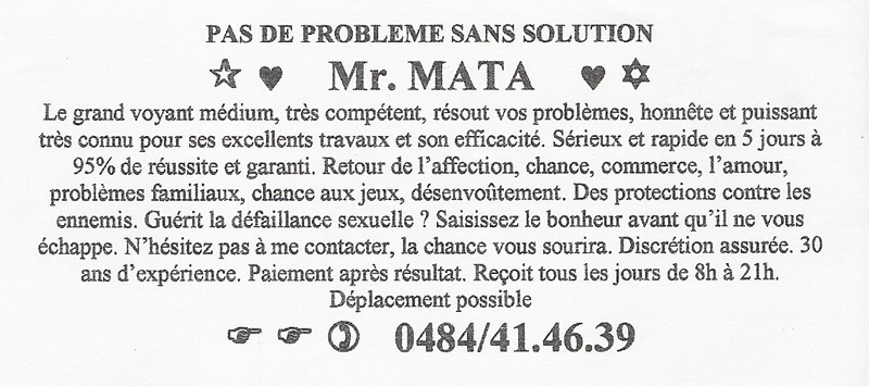 Cliquez pour voir la fiche dtaille de MATA