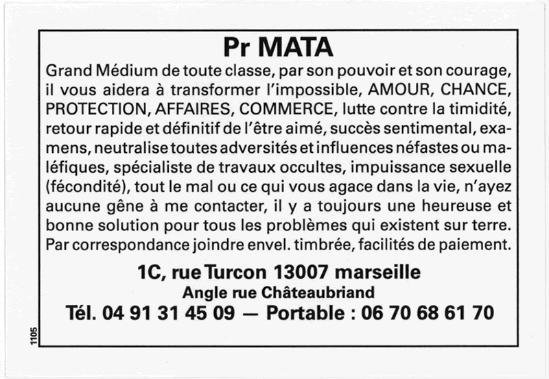 Cliquez pour voir la fiche dtaille de MATA