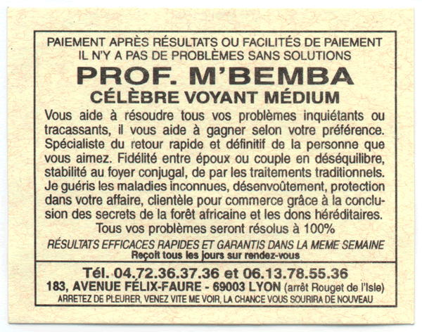 Professeur M