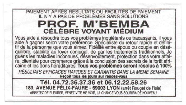 Professeur M