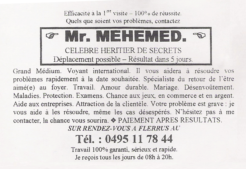 Cliquez pour voir la fiche dtaille de MEHEMED