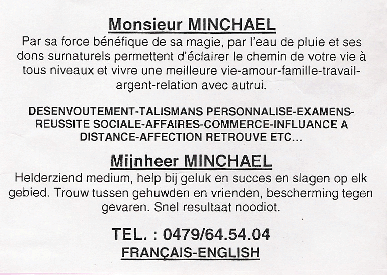 Cliquez pour voir la fiche dtaille de MINCHAEL