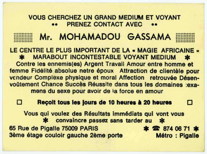Cliquez pour voir la fiche détaillée de MOHAMADOU GASSAMA